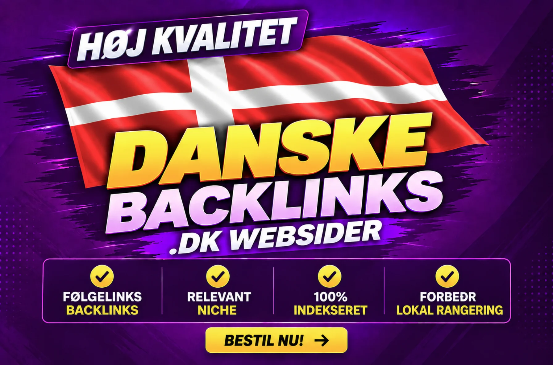 Danske backlinks fra .DK websider: føgelinks backlinks, relevant niche, 100 procent indekseret, forbedr lokal rangering