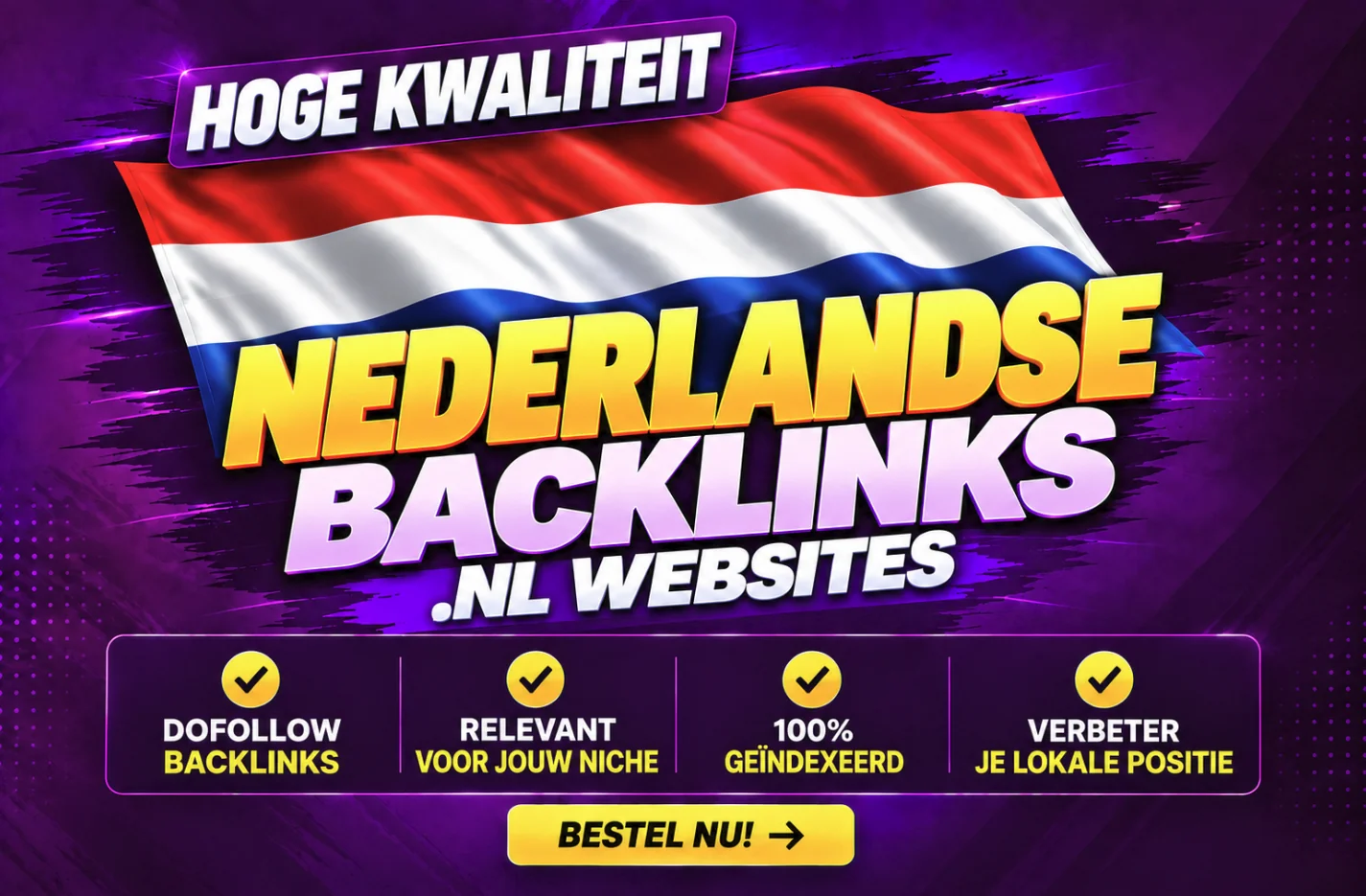 Nederlandse backlinks van .NL websites: dofollow backlinks, relevant voor jouw niche, 100 procent geïndexeerd, verbeter je lokale positie