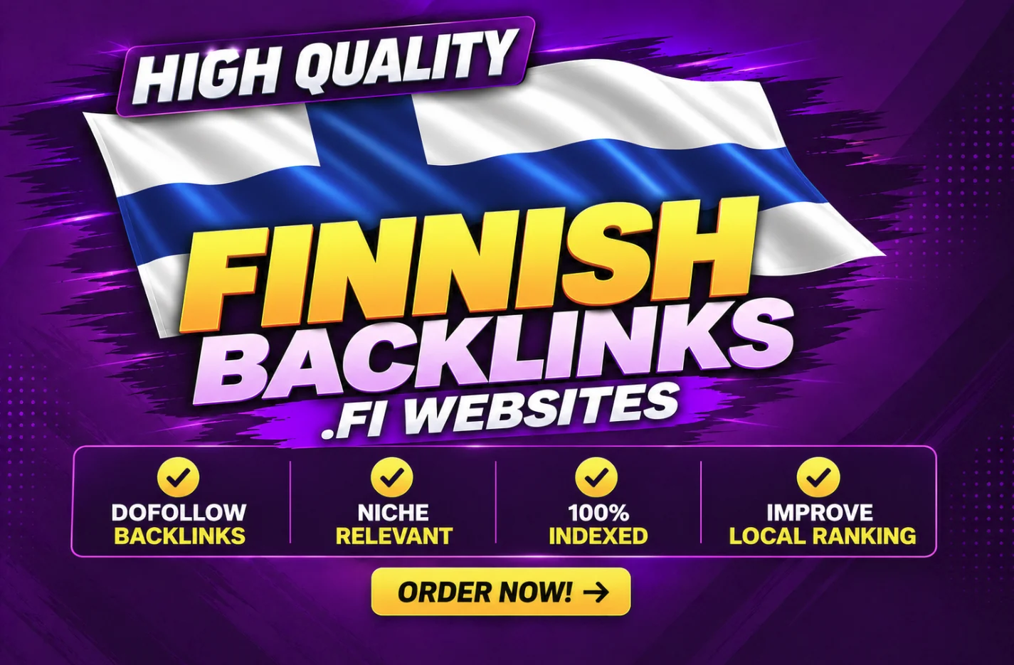 Finnish Backlinks service thumbnail: dofollow backlinks from .FI websites