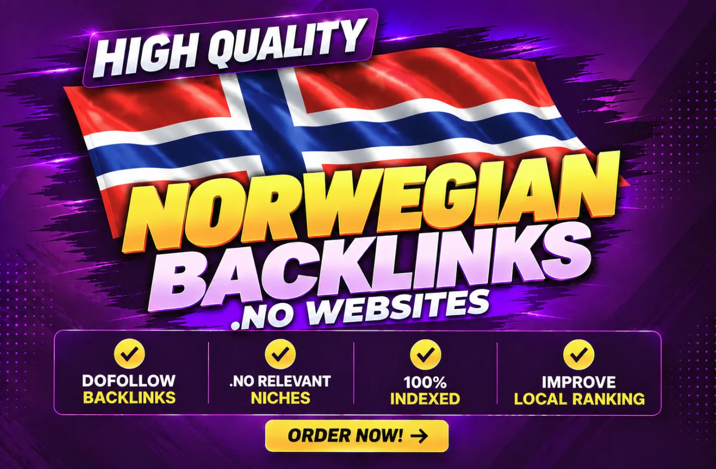 Norwegian Backlinks service thumbnail: dofollow backlinks from .NO websites