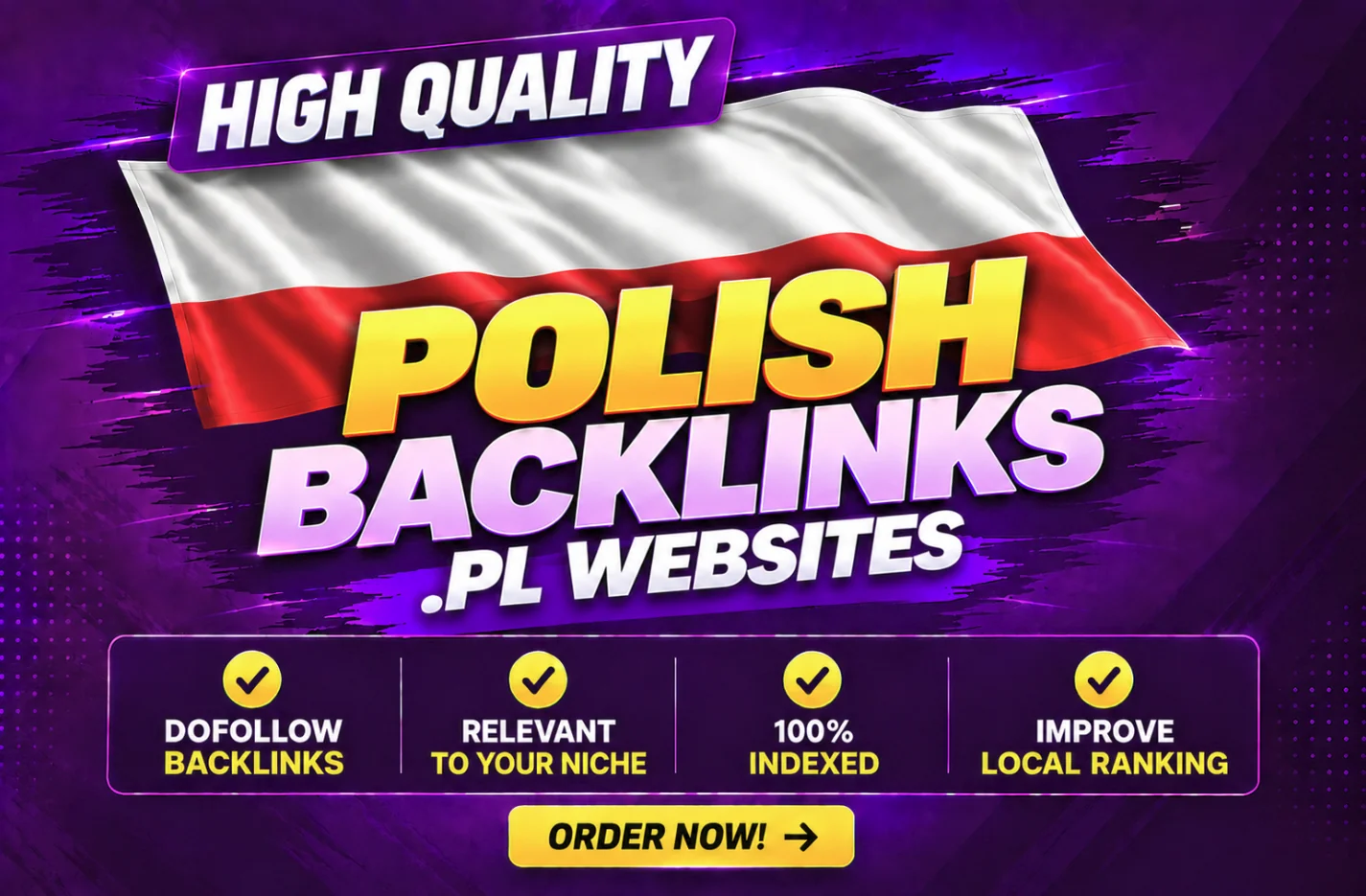 Polish Backlinks service thumbnail: dofollow backlinks from .PL websites