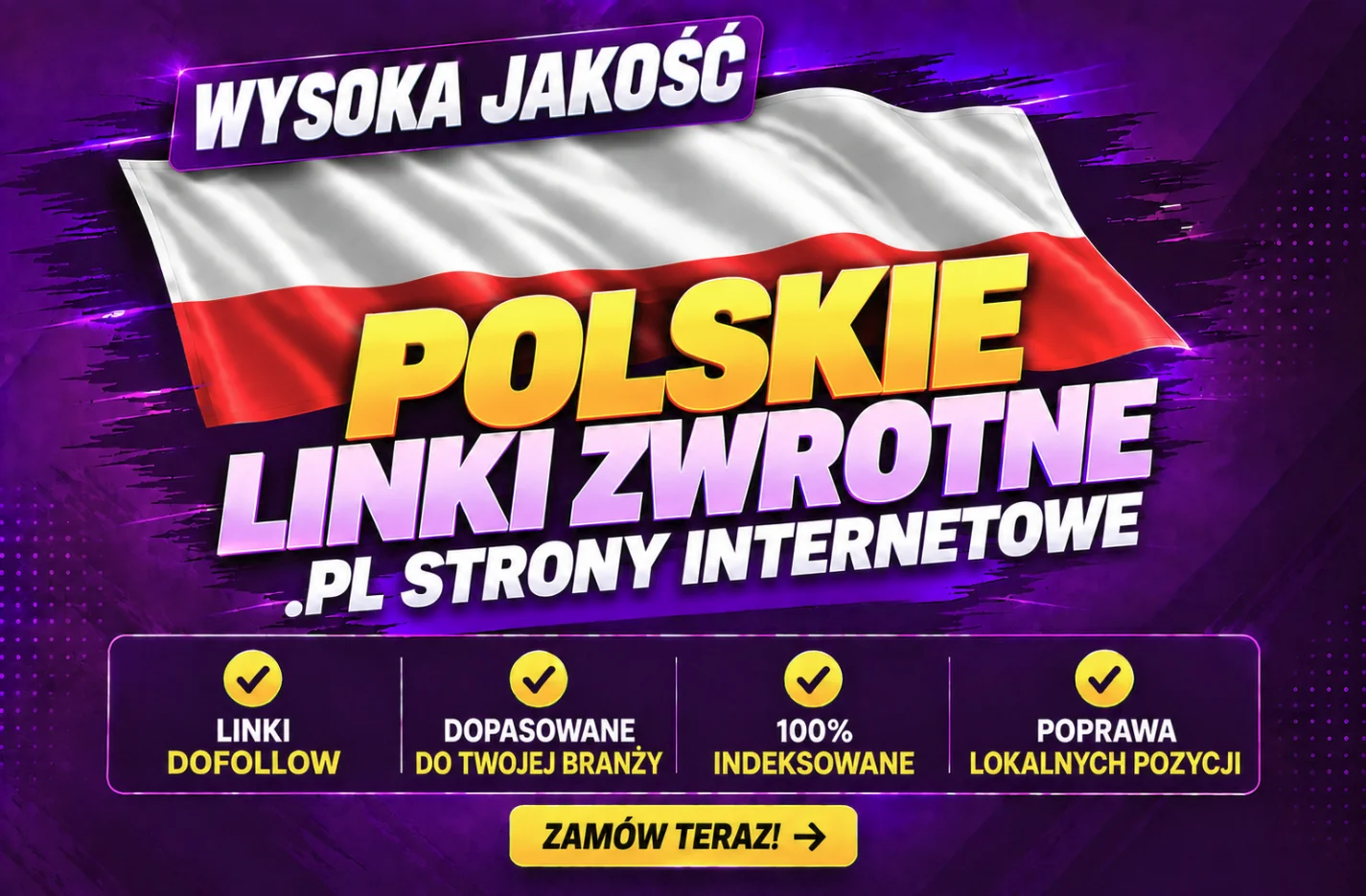 Polskie linki zwrotne ze stron .PL: linki dofollow, dopasowane do twojej branży, 100 procent indeksowane, poprawa lokalnych pozycji