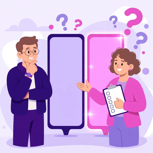 Rank Rays guide helping a business owner choose between agency options with a checklist clipboard.